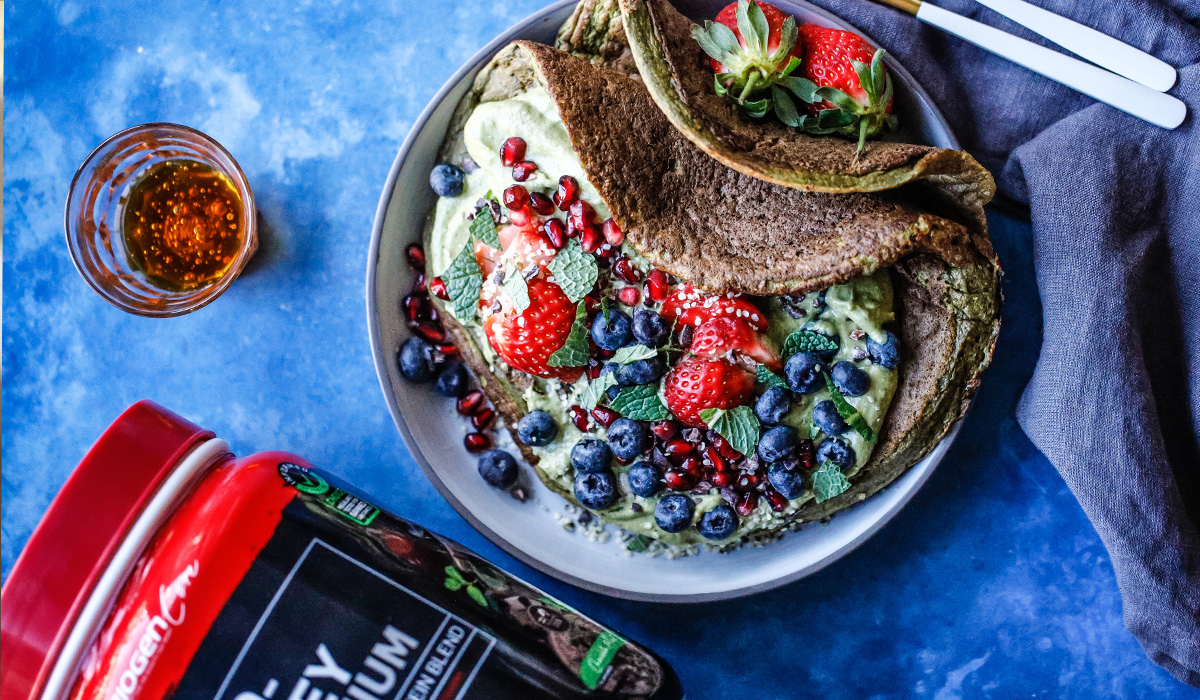 Spinach Mint Crêpes Chocolate