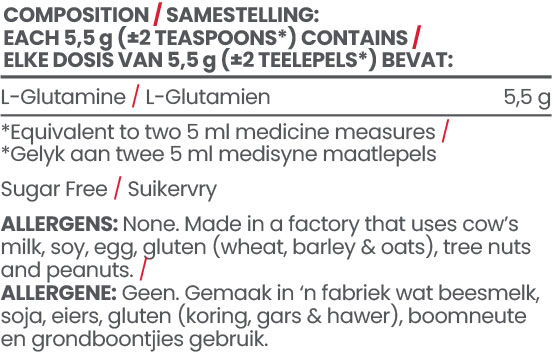 Platinum L-Glutamine Powder 100g Nutritable