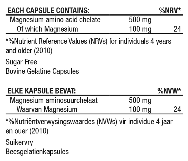 Magnesium Chelate Nutritable
