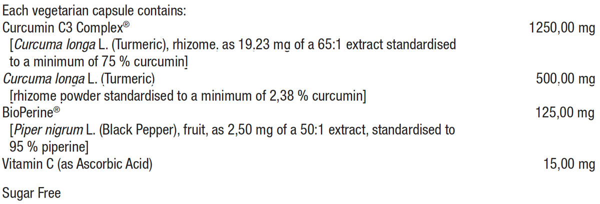 210842 curcumin 1000mg turmeric extract 60 vegecaps
