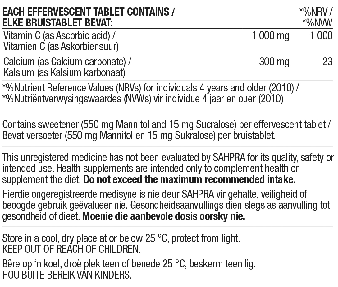 Non Acidic Vitamin C 1000mg Nutritable