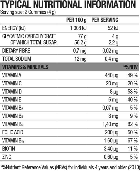 Junior Multivitamin Gummies Tropical - 60 Gummies 2 | Biogen SA | Junior Multivitamin Gummies Tropical - 60 Gummies Junior Multivitamin Gummies Tropical 60s Nutritable