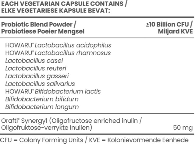 Supreme Probiotic 9-Strain Acute 10s Nutritable