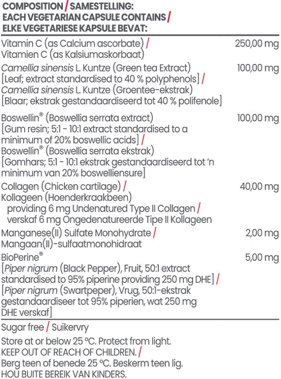 Joint Care Acute 60s Nutritable