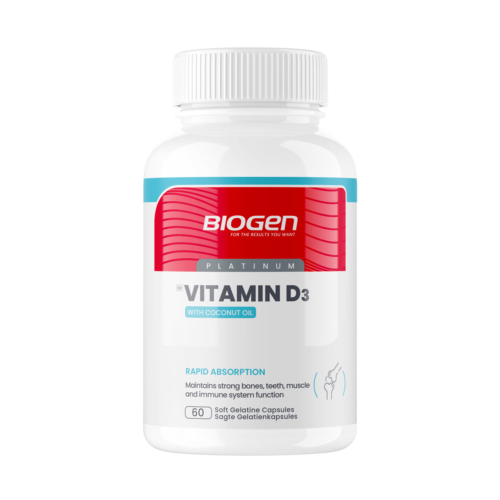 Vitamin D3 1000IU with Coconut Oil - 60 Softgel Caps
