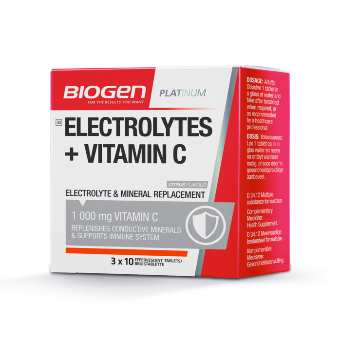 Electrolytes + Vitamin C 1000mg Fizzy - 30 Tabs