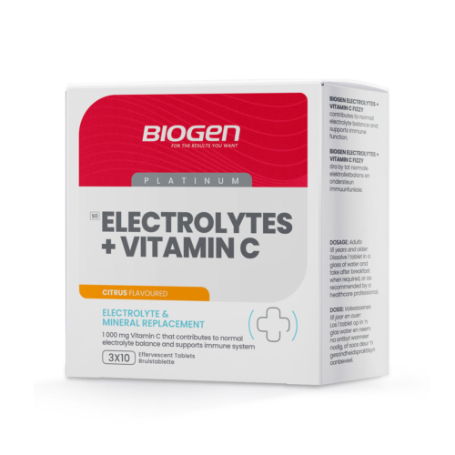 Electrolytes + Vitamin C Fizzy 1000mg Citrus - 30 Tabs