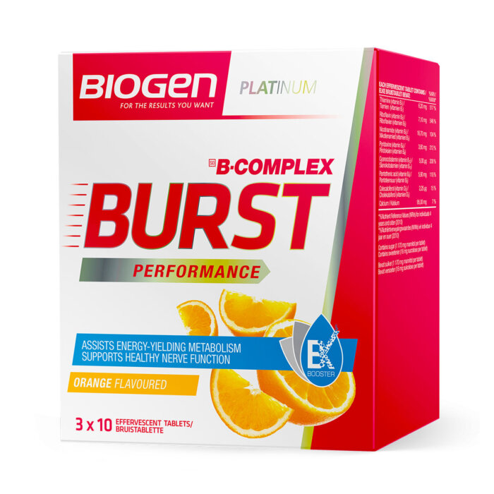 B-Burst Fizzy Caffeine Free Orange - 30's | | Biogen