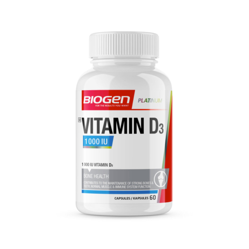 Vitamin D3 1000iu Bone Health - 60 Caps