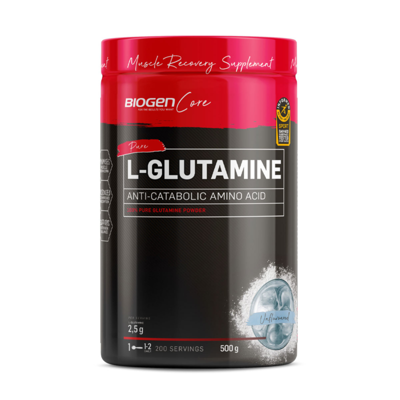 Pure LGlutamine Powder 500g Biogen