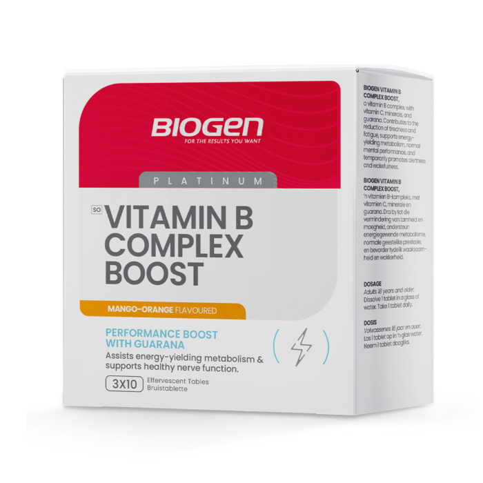 Vitamin B Complex Boost Fizzy Mango-Orange - 30 Tabs