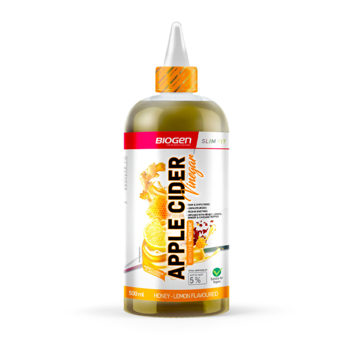 6009551991458 apple cider vinegar honey lemon 500ml | Biogen SA | Raw Apple Cider Vinegar Honey & Lemon - 500ml