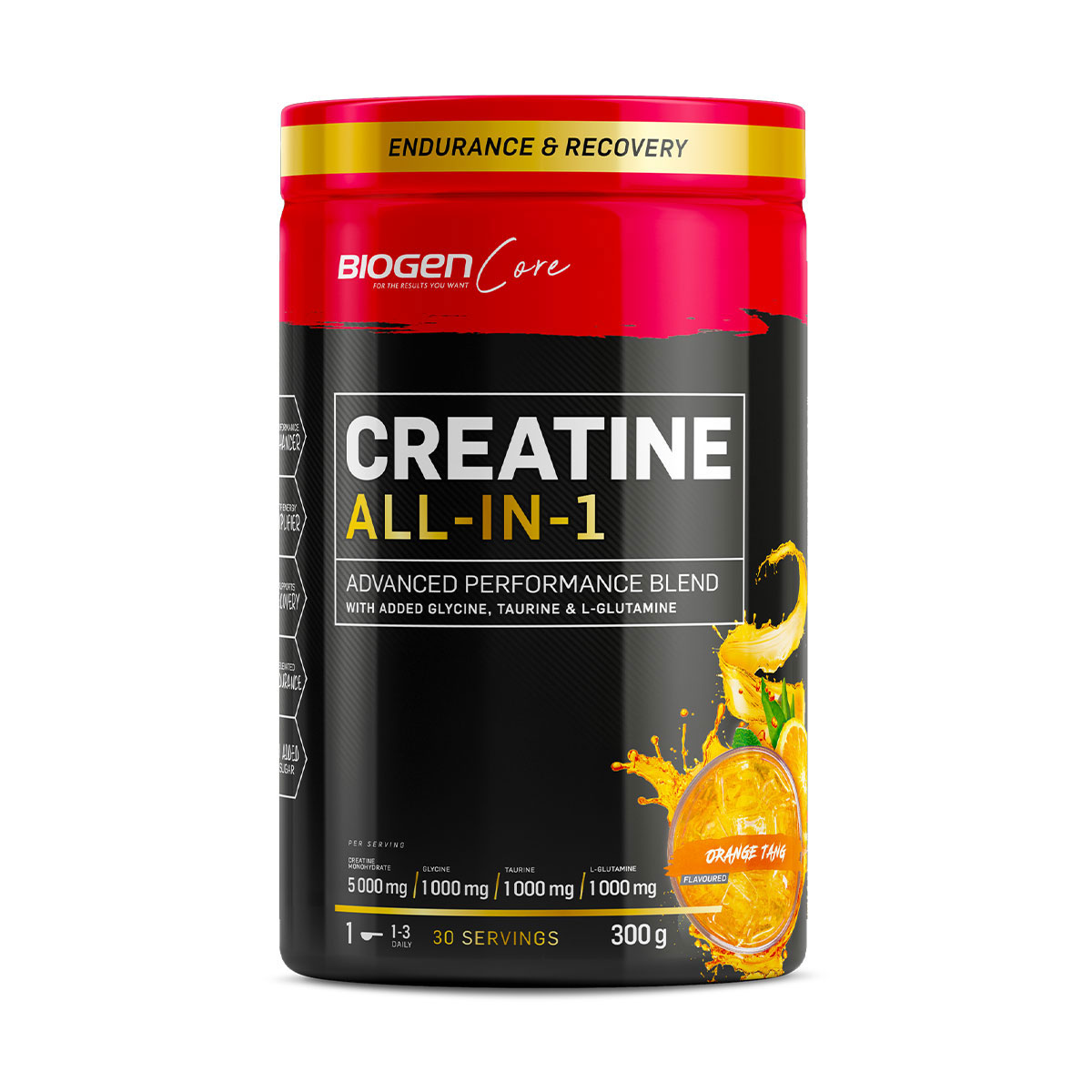 Creatine All-In-1 - 300g / Assorted 1 | Biogen SA | Creatine All-In-1 - 300g / Assorted Creatine All-In-1 Orange Tang - 300g