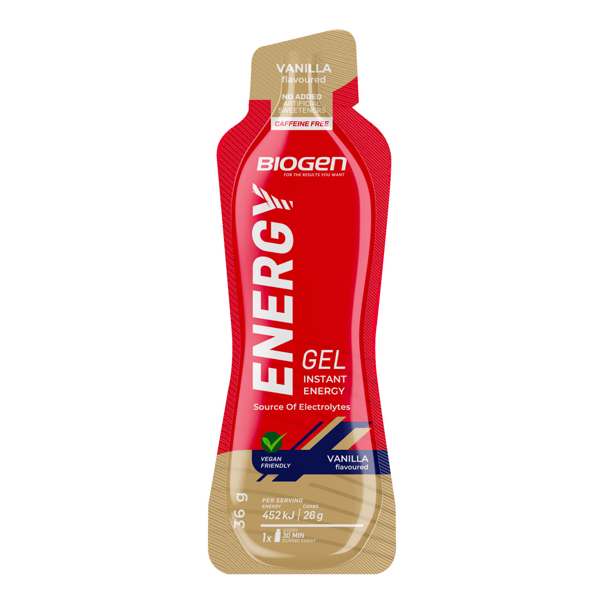 High Energy Gel Single Serving Vanilla - 36g 1 | Biogen SA | High Energy Gel Single Serving Vanilla - 36g High Energy Gel Single Serving Vanilla - 36g