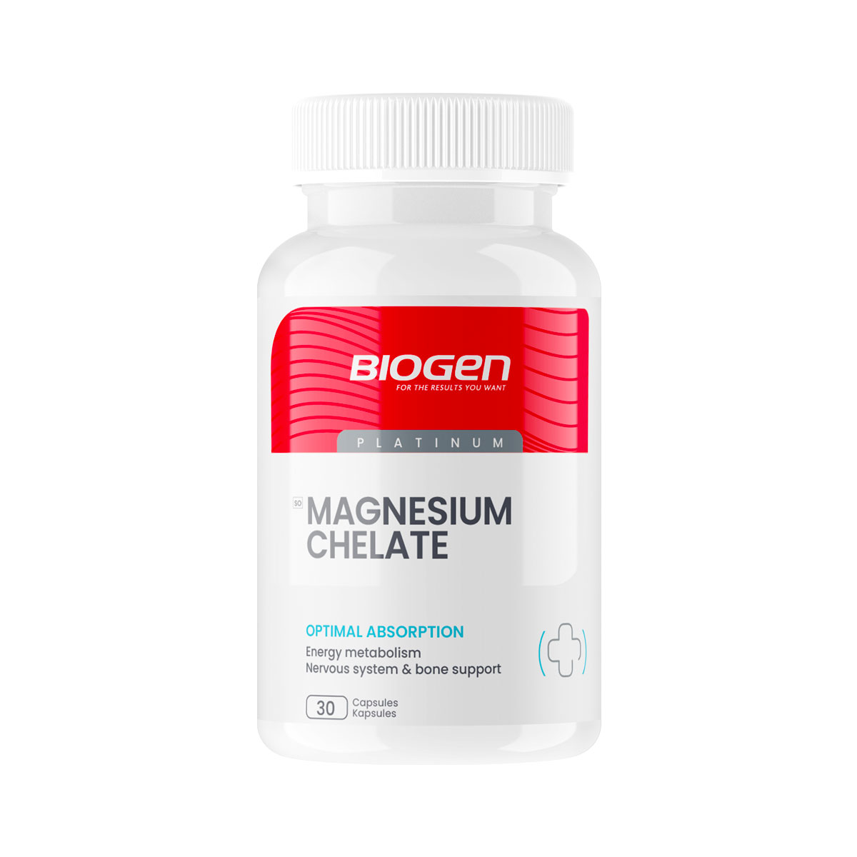 Magnesium Chelate 100mg - 30 Caps 1 | Biogen SA | Magnesium Chelate 100mg - 30 Caps Magnesium Chelate 100mg - 30 Caps