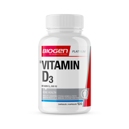 Vitamin D3 500iu Bone Health - 120 Caps