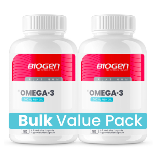 Omega 3 1000mg Fish Oil Value Pack - 180 Softgel Caps
