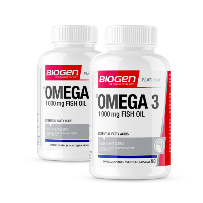 Omega 3 1000mg Fish Oil Value Pack - 90 + 90 Caps