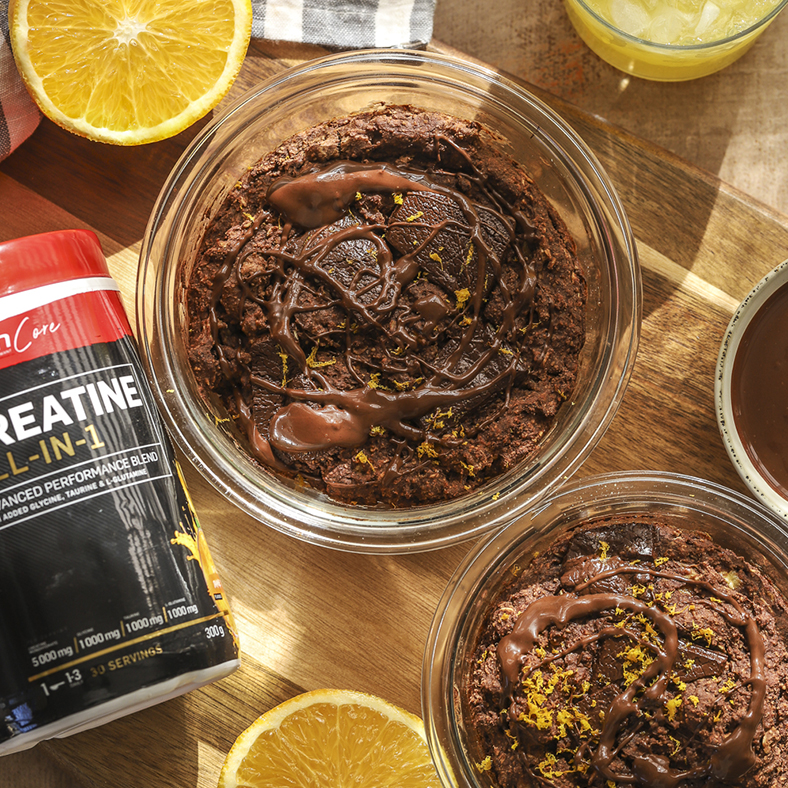 Creatine Chocolate Orange Baked Oats