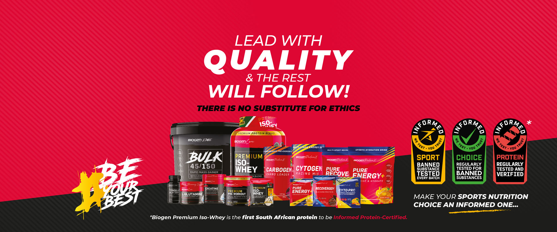 Lead with quality and the rest will follow!