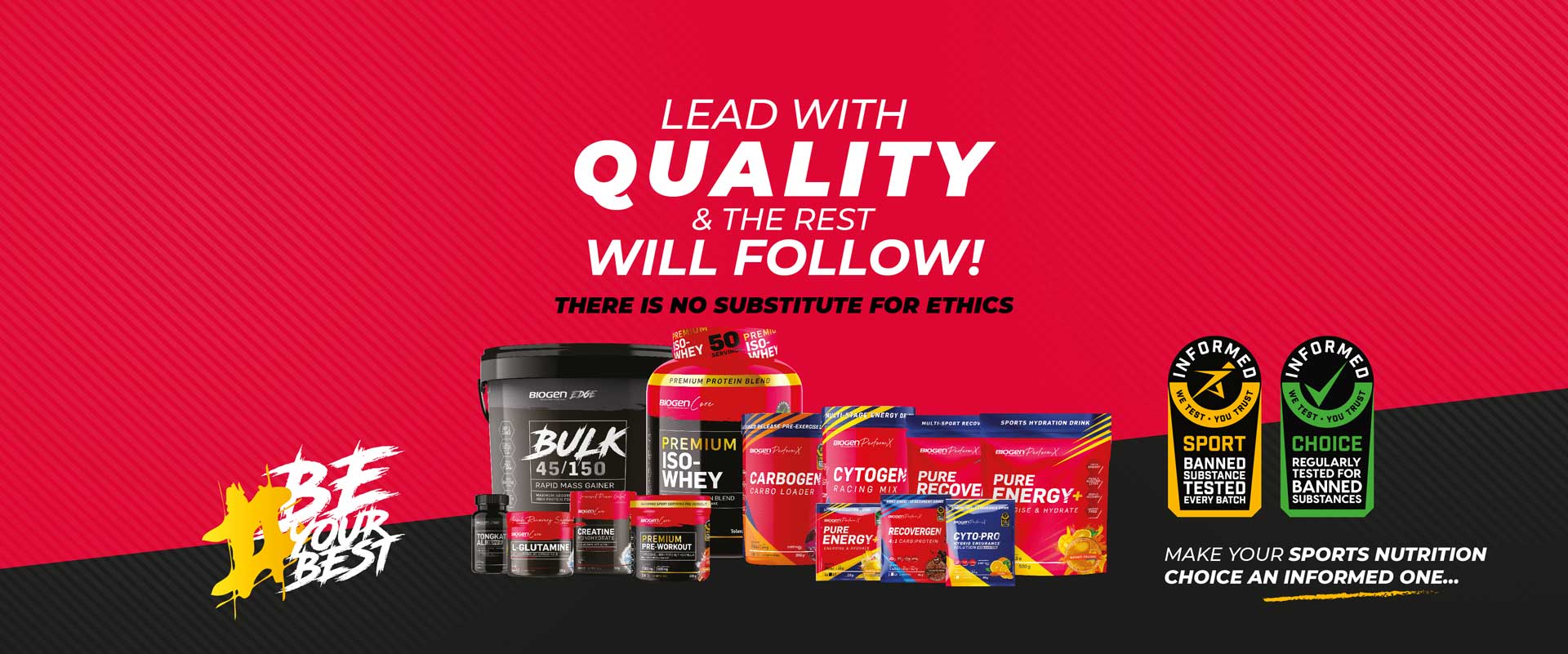 Lead with quality and the rest will follow!