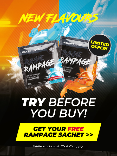 Rampage Pre-Workout - Try Before You Buy Sept Campaign 2023