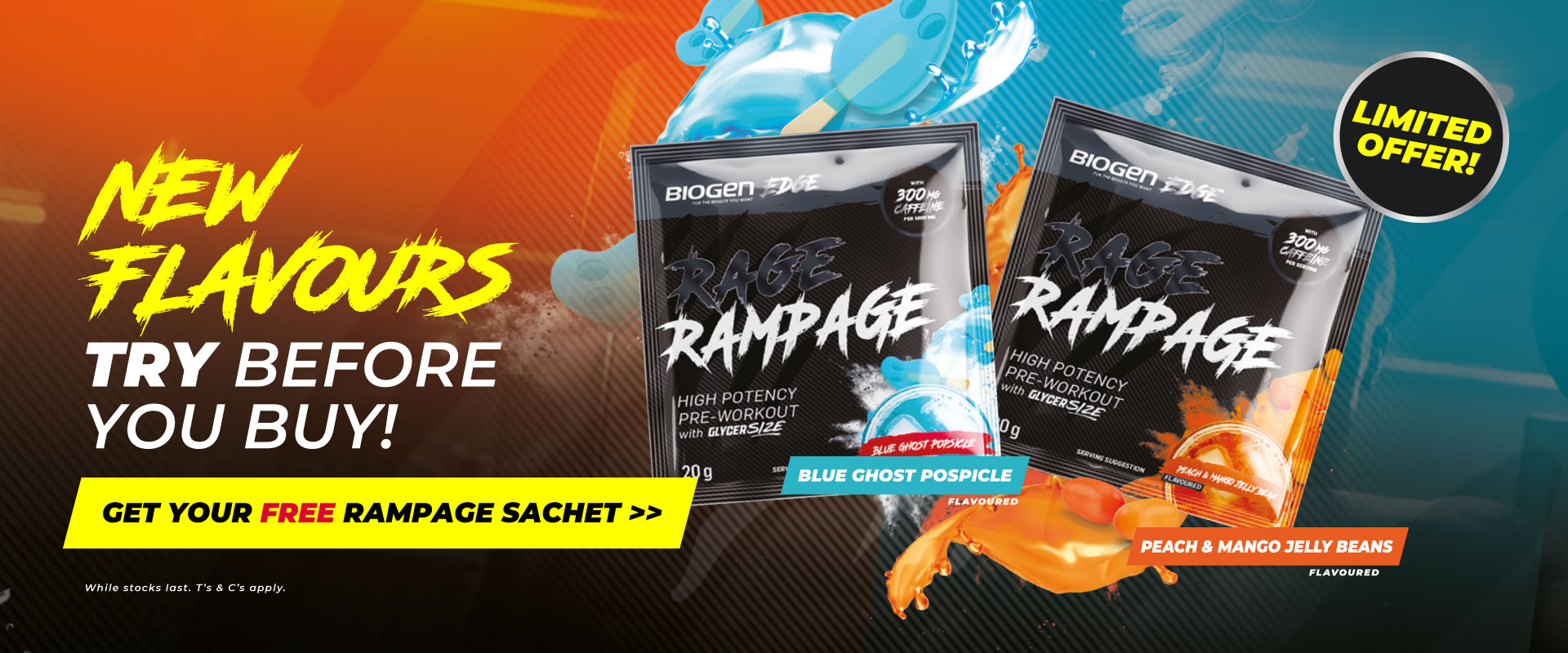 Rage Rampage New Flavours - Try Before You Buy