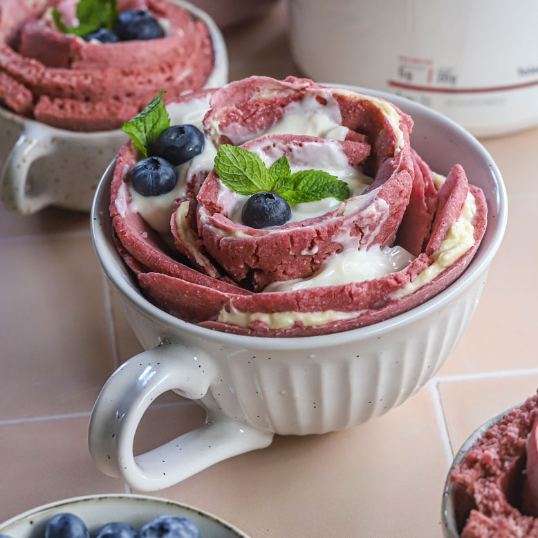 Rose Pancake Cups