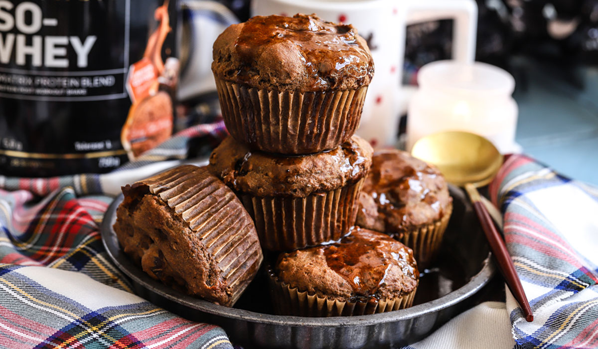 Sticky Toffee Protein Muffins