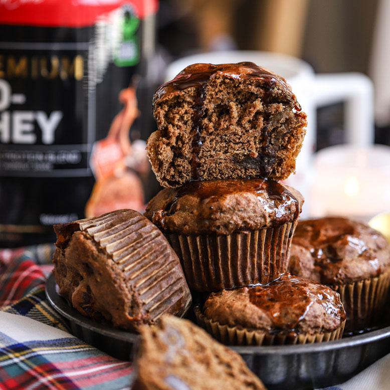 Sticky Toffee Protein Muffins